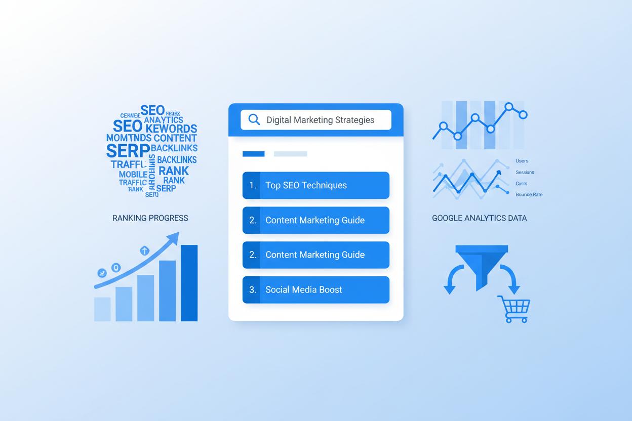 Digital marketing analytics dashboard
