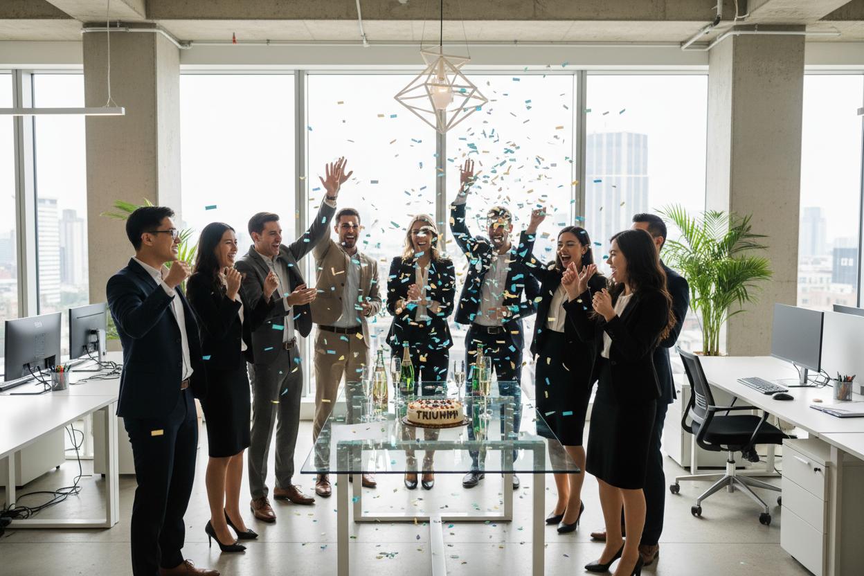Tecscripts Digital Solutions team celebrating success